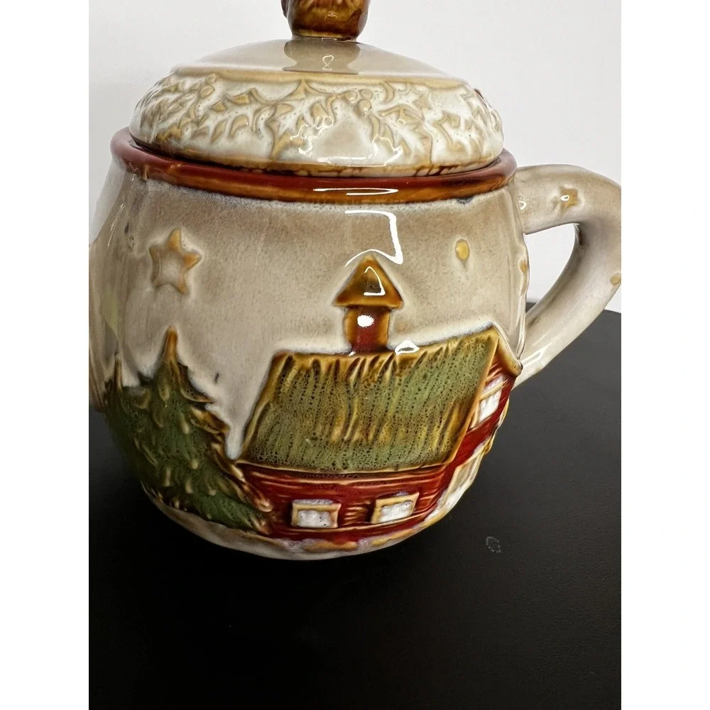 Vintage Cardinal Ceramic Teapot Bird Themed‎